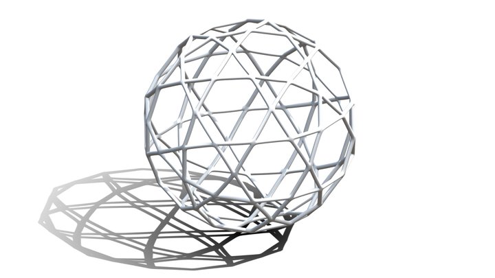 Rectified Truncated Icosahedron 3D Model