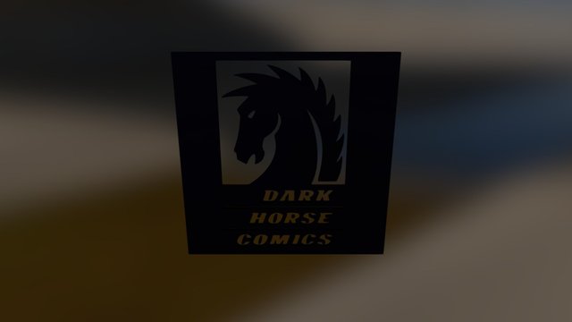 Dark Horse Logo 3D Model