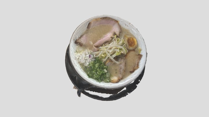 豚人 鹽味豚骨拉麵 3D Model