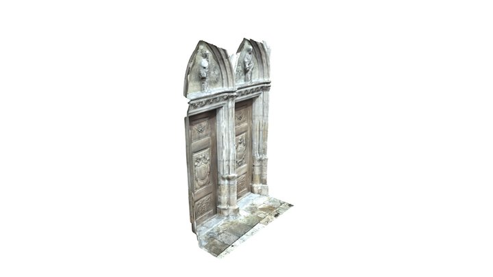 Regensburger Dom Seiten Eingang 3D Model