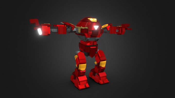 Lego Iron Boy hulkbuster 3D Model