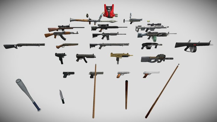 GTA IV │all weapon 3D Model