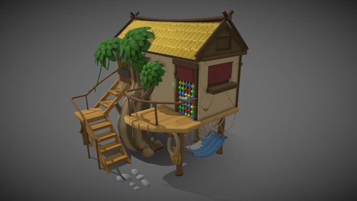 Beach House Model 3D Model
