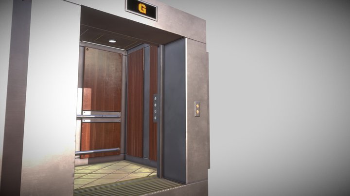 Modern Elevator 3D Model
