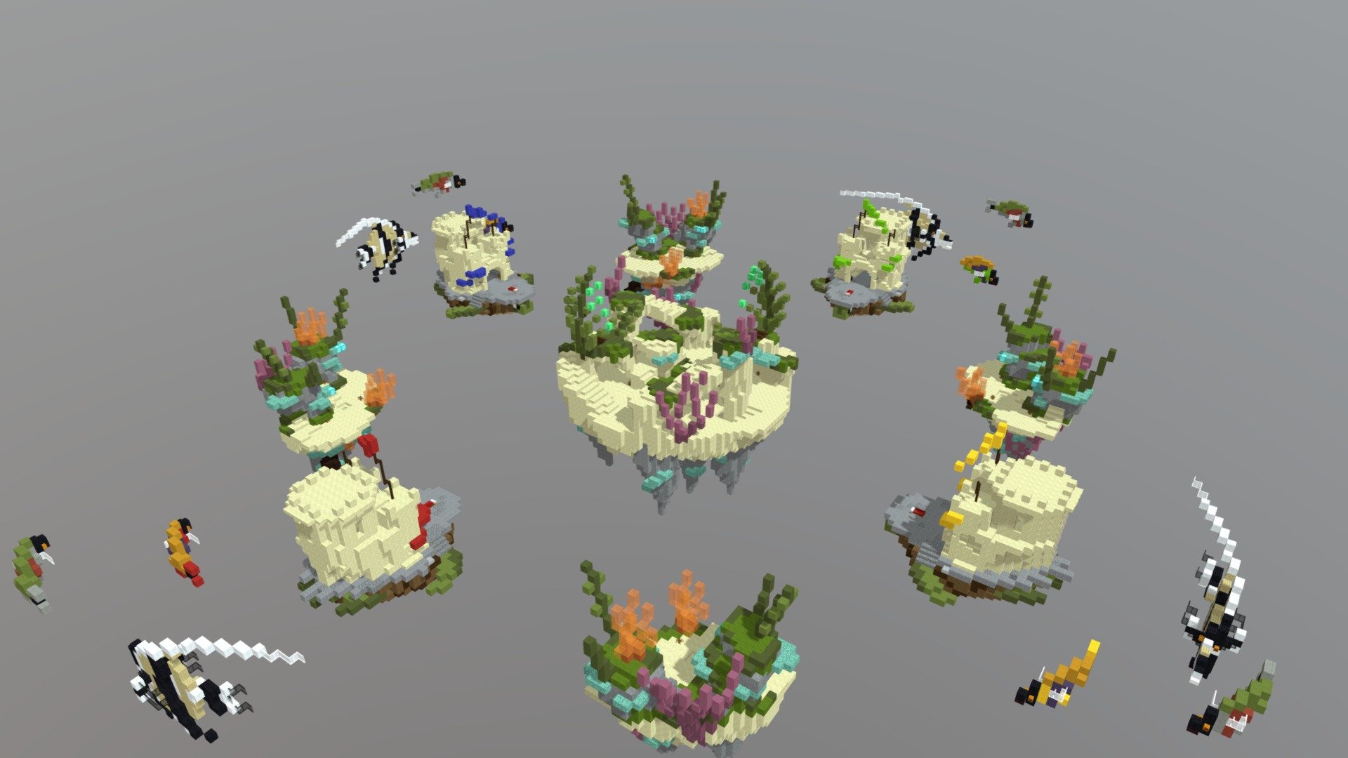 Map Bedwars Minecraft - A 3D model collection by chikoumbaran1001 -  Sketchfab