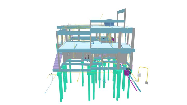 Projeto Estrutural - Casa VL 3D Model
