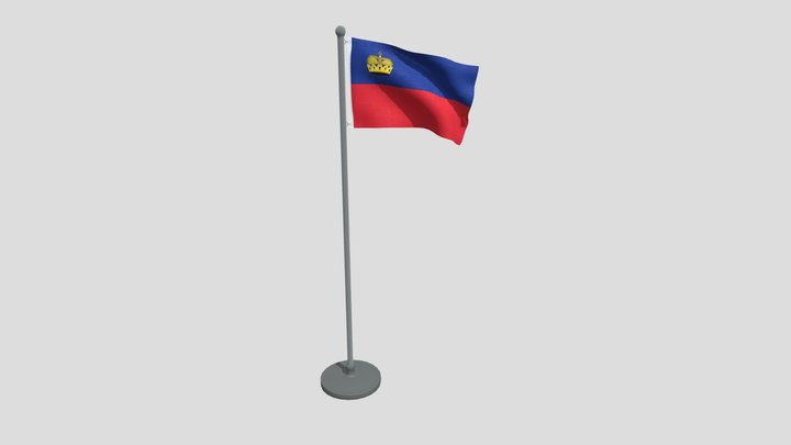 Animated Flag Of Liechtenstein