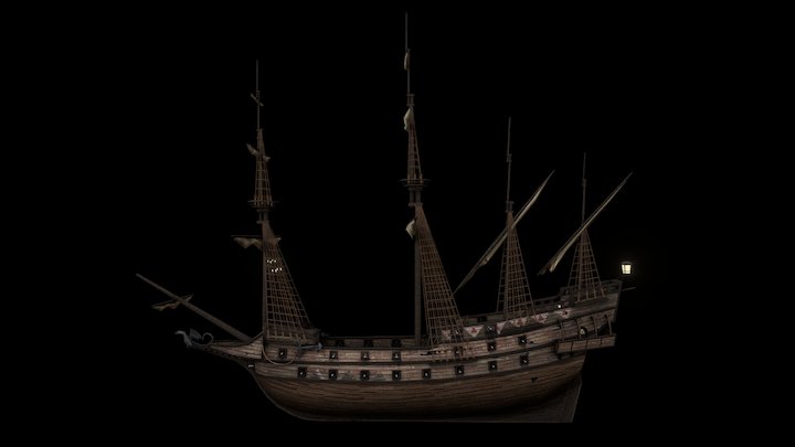 Galleon (Mobile Game) 3D Model