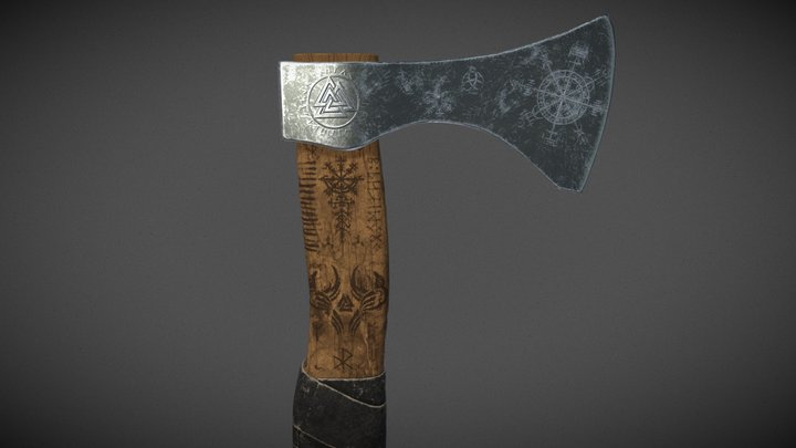 Viking Mammen Axe 3D Model