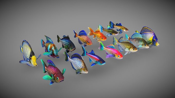 Goldfish 3D models - Sketchfab