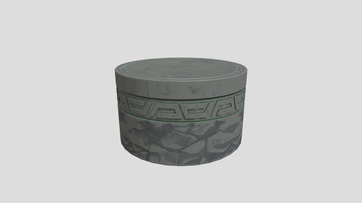 Cylinder Crash Bandicoot 3D Model