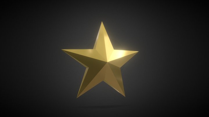Gold Star 3D Model