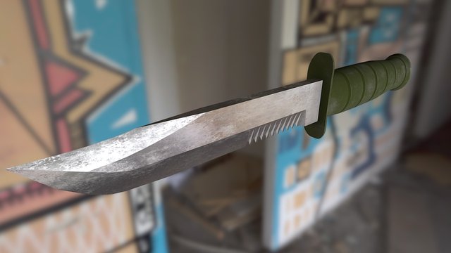 Kabar Knife 3D Model