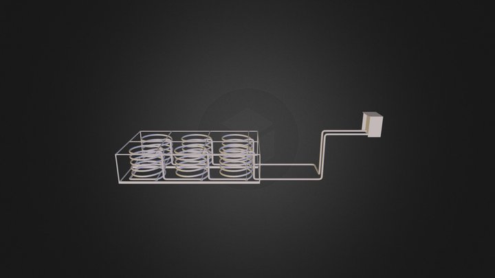 Geothermal Pond Loop 3D Model