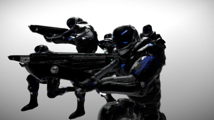 Terra Directorae Shock Troops 3D Model
