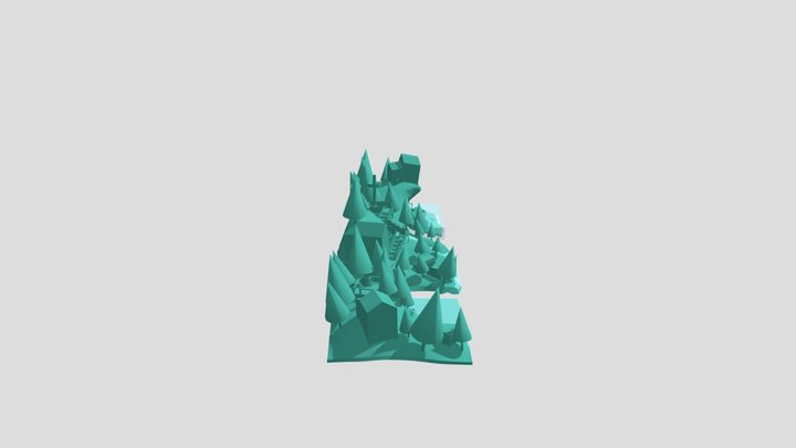 ECO HOUSE - Blockout 3D Model