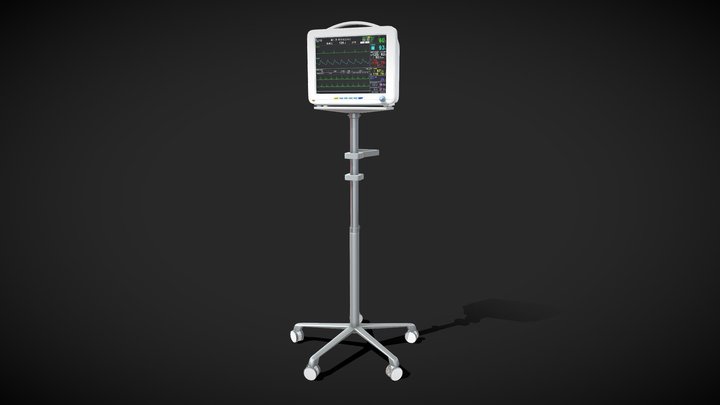 Patient monitor 3D Model