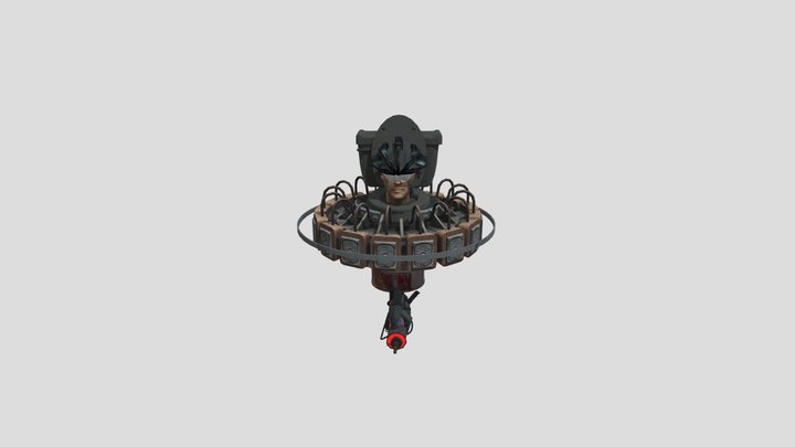 700_followers_astro_ufo_toilet 3D Model