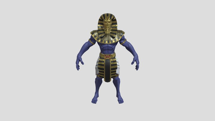 Golden Pharaoh 3D Model
