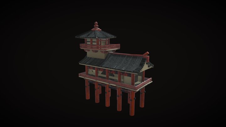 japanese temple 3D Model