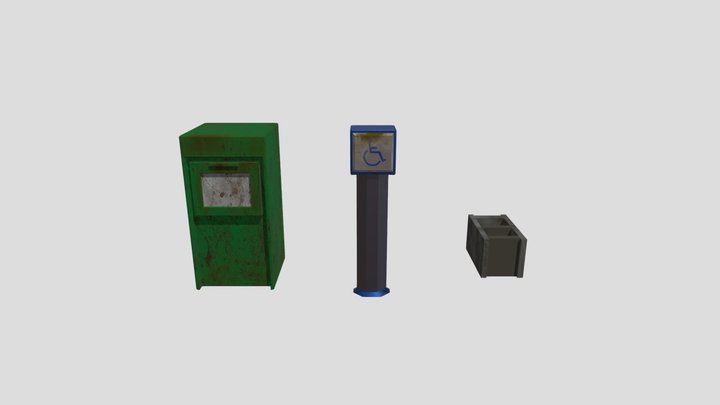 Street Props 3D Model