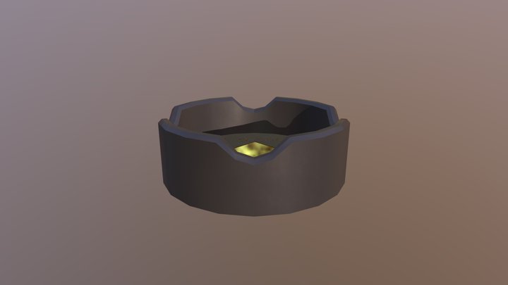 CylindricalBasedAshtray 3D Model