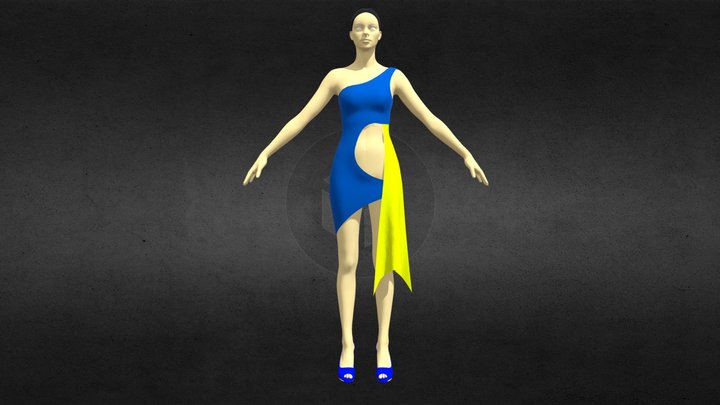 Dress [UA] 230822 – Modello 3D gratuito STL