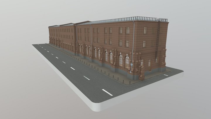 Мореходное училище - Литер Б 3D Model