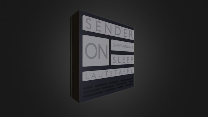 Küchenradio 3D Model