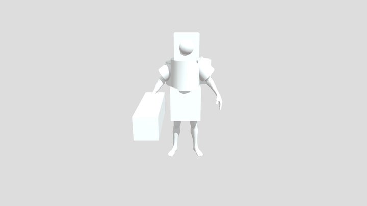 Scientist Discoman 3D Model
