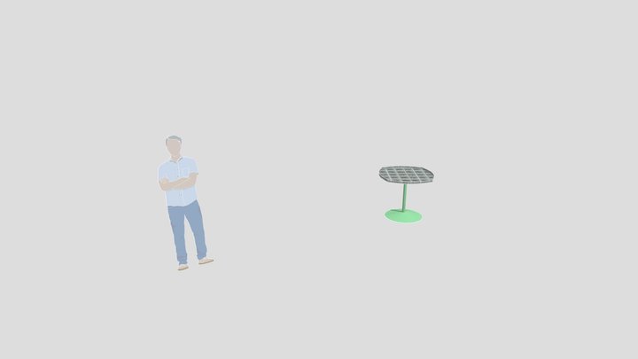 FlowerTable 3D Model
