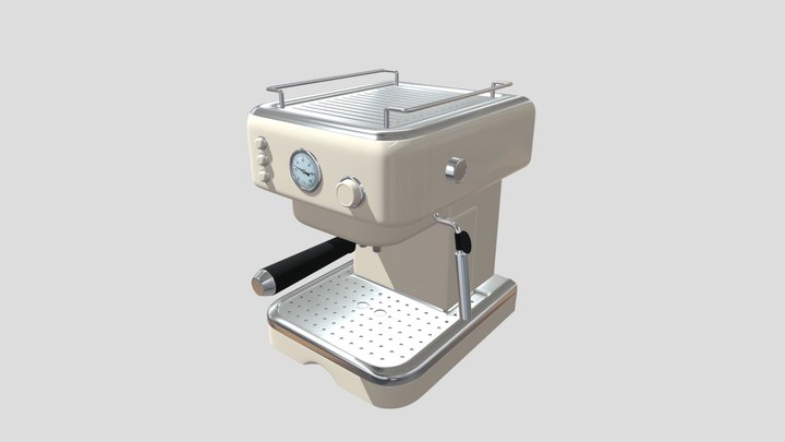 Vintage coffeemachine 3D Model