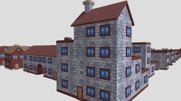 Houses Pack 3D Model