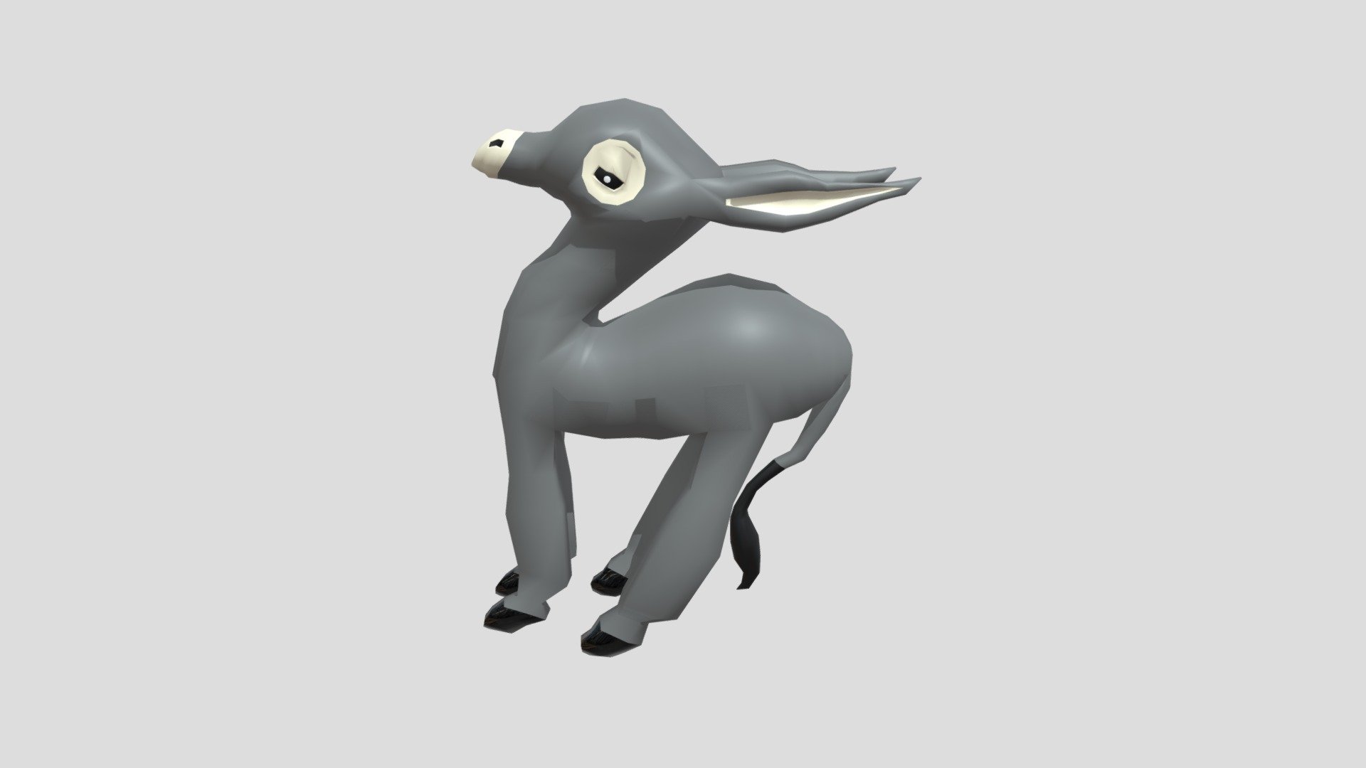 Donkey - Download Free 3D model by Akinremi [af3663c] - Sketchfab