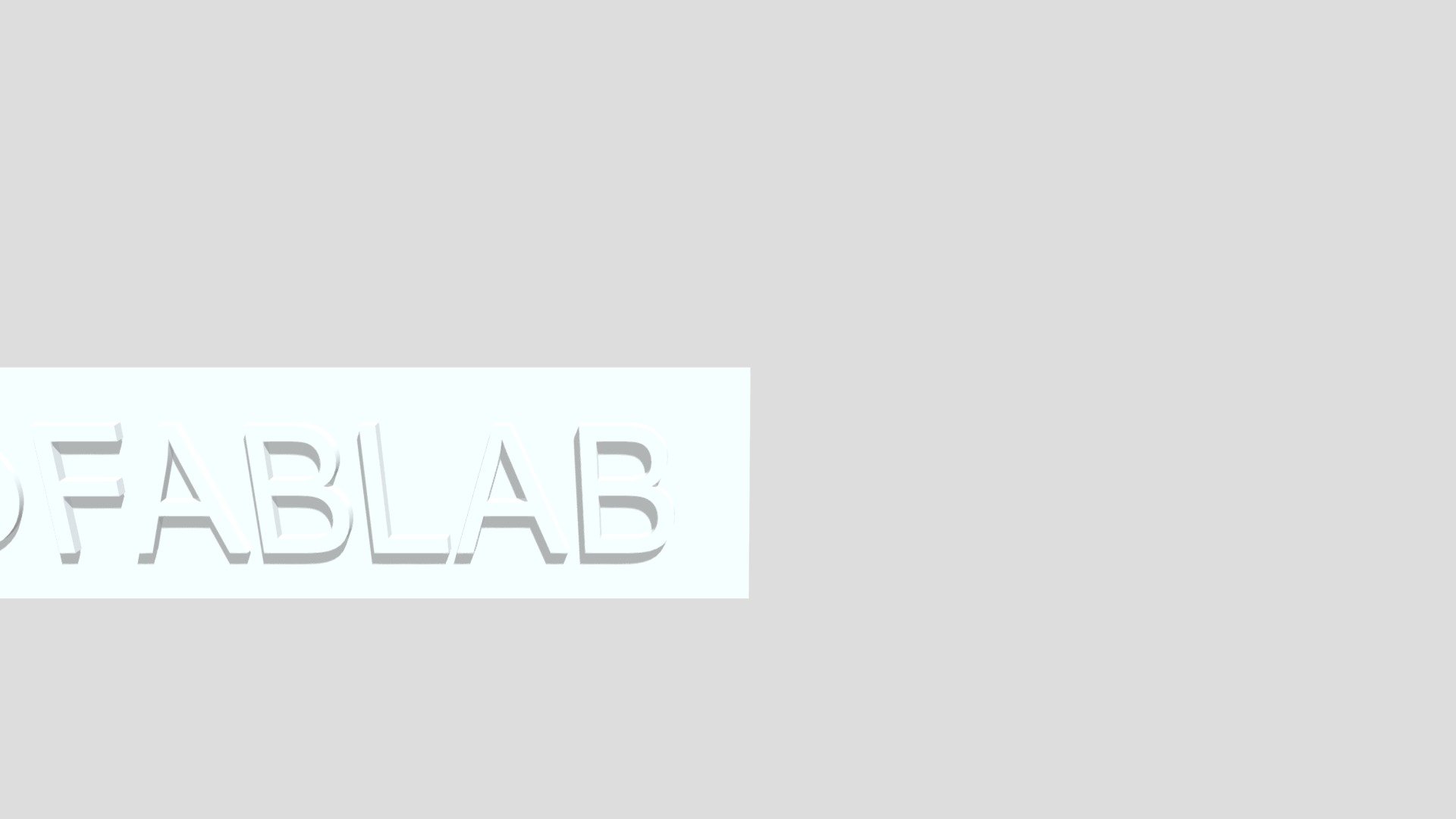 Fablab Sign No Hangers