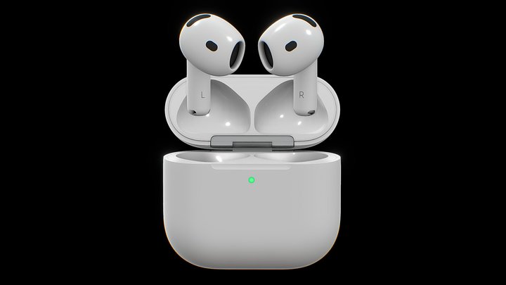 Apple AirPods 4 with Active Noise Cancellation 3D Model