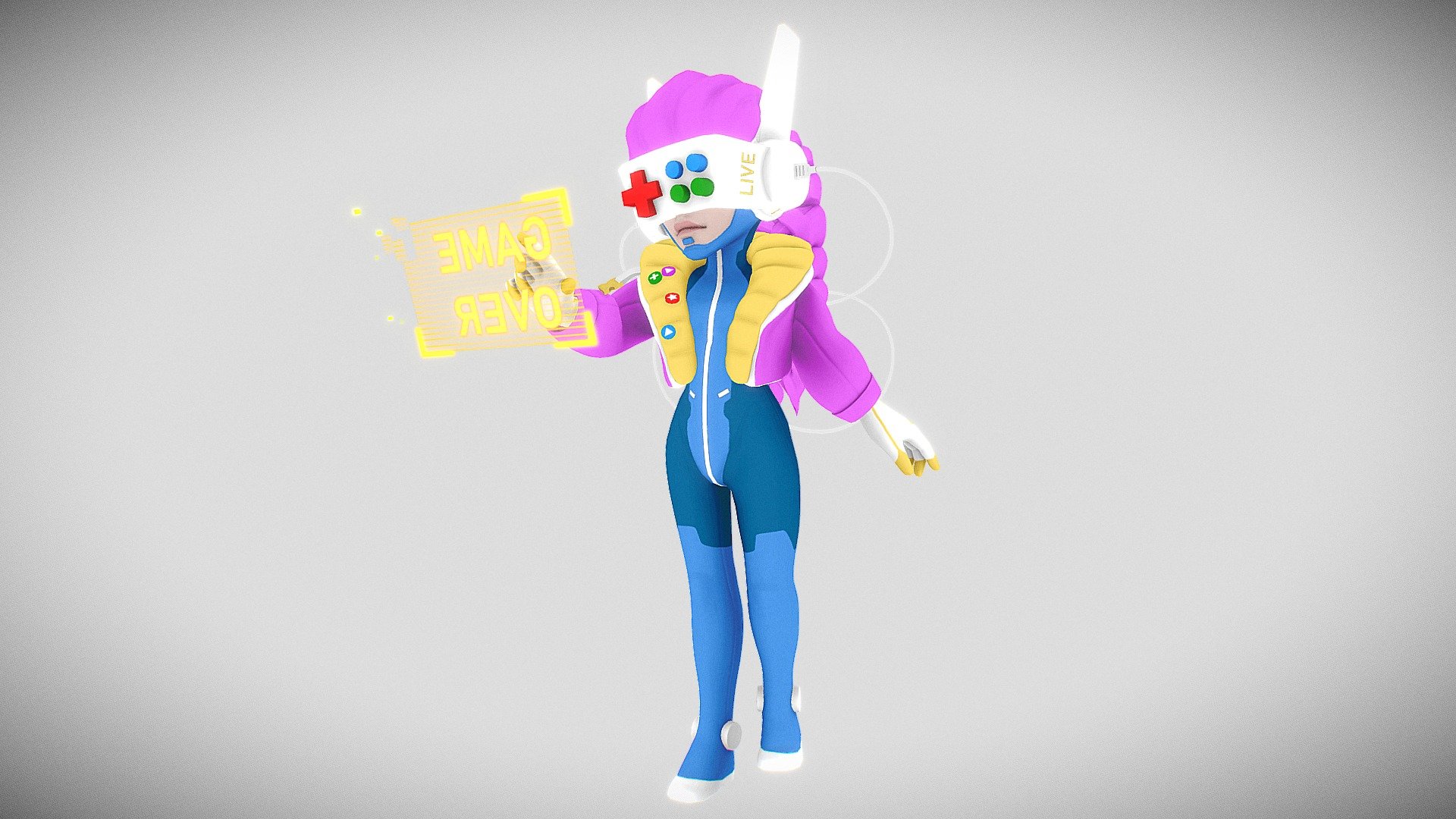 Game Over - 3D model by benedicte_marcq [af3797c] - Sketchfab