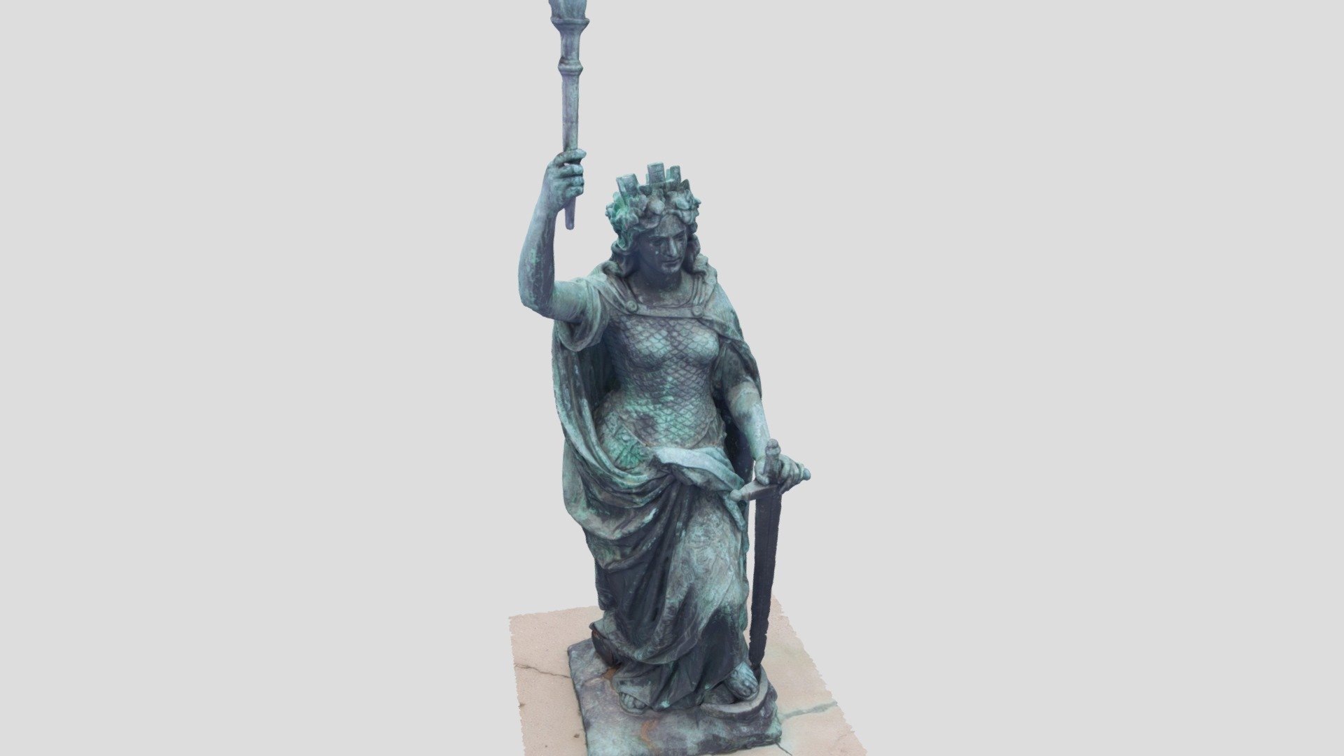 Statue of Liberty in Oryahovo — Sketchfab embed 3D viewer