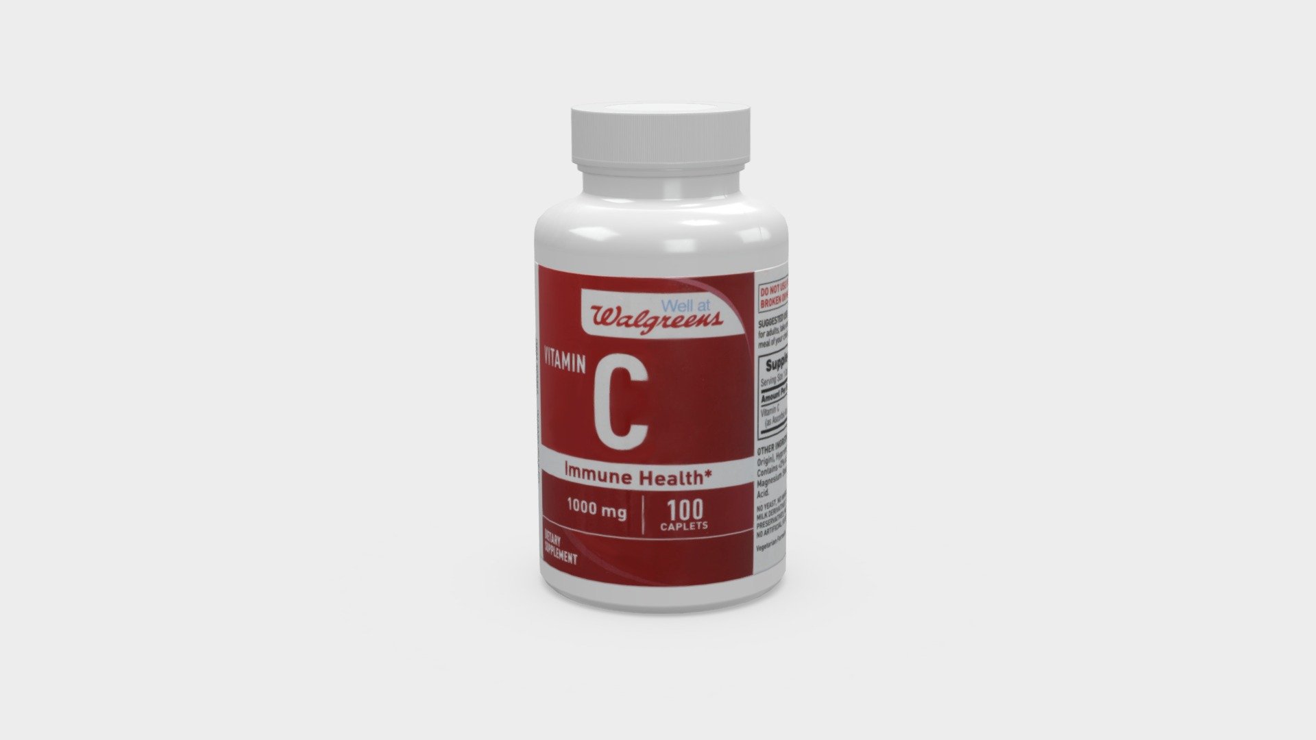 Walgreens Vitamin C 3D model by Invrsion [af37c7d] Sketchfab
