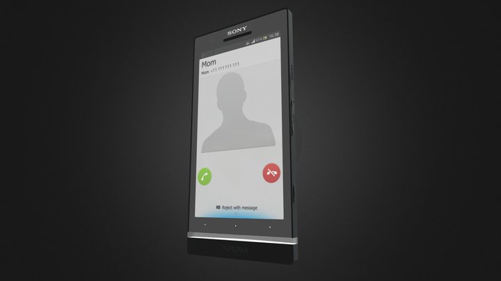 Sony Experia S 3D Model