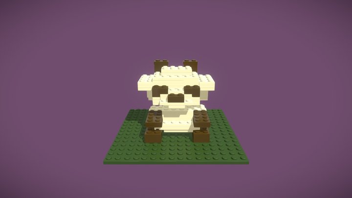 Lego Panda 3D Model