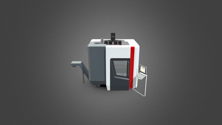 CNC Machine 3D Model