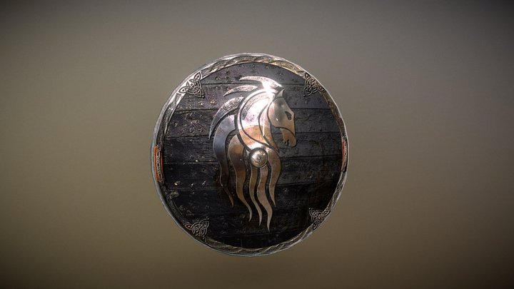 Odin's horse shield 3D Model