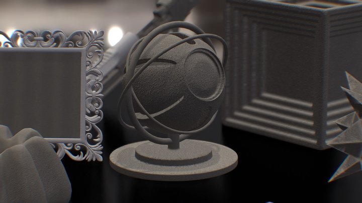 Asphalt rock concrete materials(콘크리트 아스팔트) – Modello 3D gratuito STL