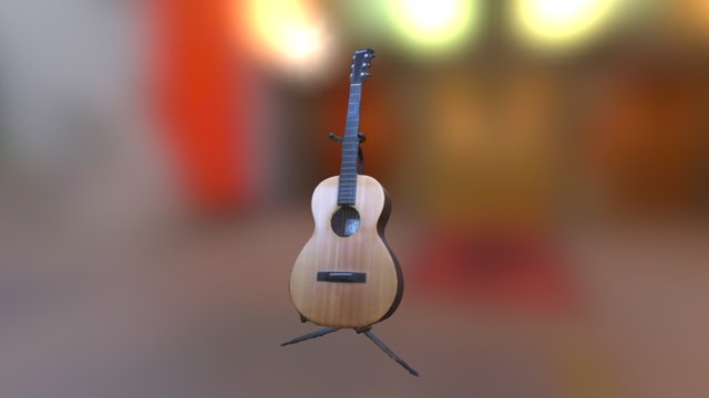 Guitar - Matt Finish 3D Model