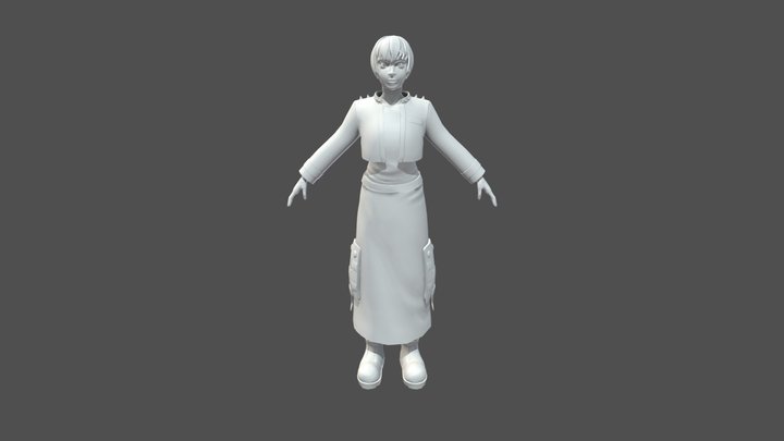 WIP Arcane character 3D Model