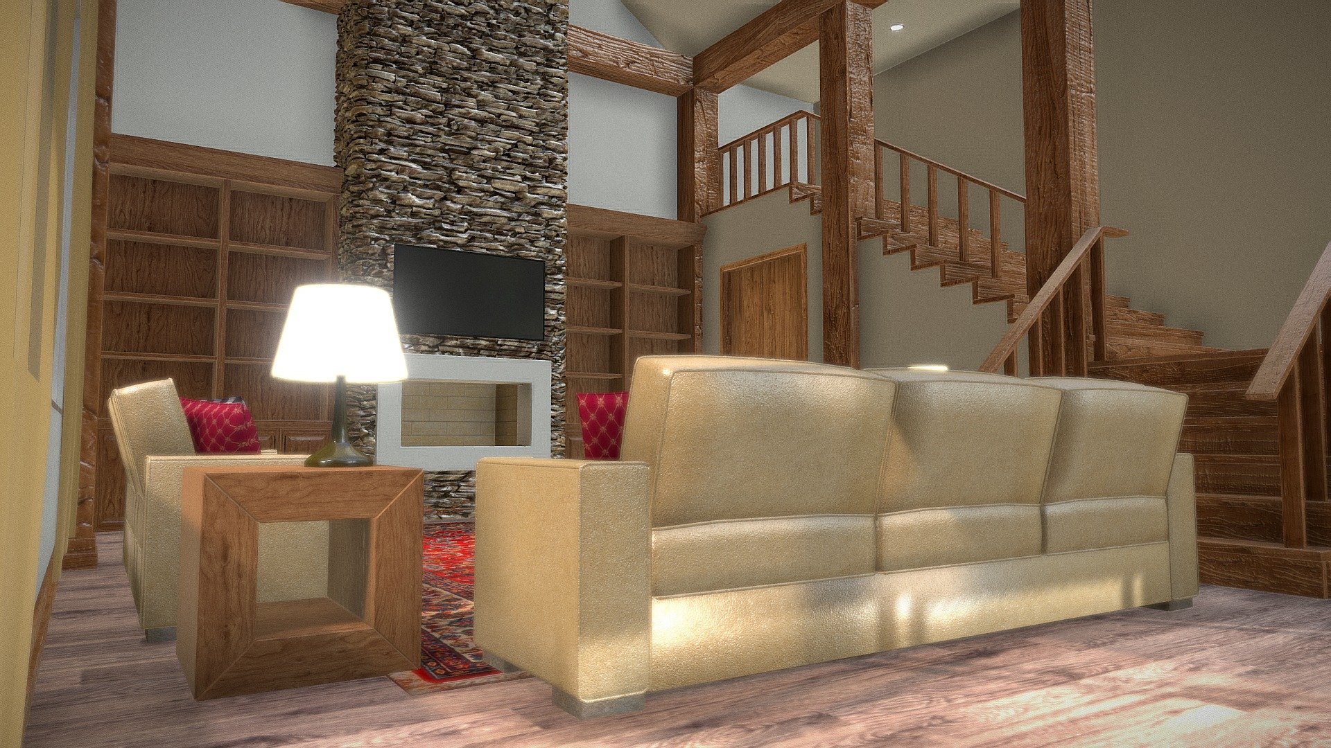 Living Room - Download Free 3D model by prof.alessandrolima (@prof ...