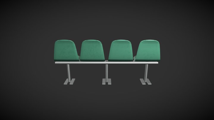 Plastic Bench 3D Model