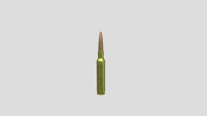 50 bmg ammo 3D Model