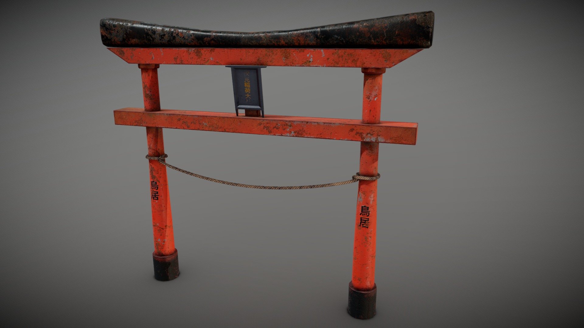 Rusted Japanese Torii Gates - Download Free 3D model by Sousinho ...